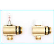 Zestaw przedłużający do rozdzielacza z wkładką termostatyczną i przepływomierzem 1”  (2szt)   