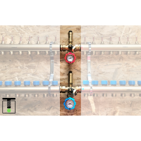 Zestaw połączenia środkowego do rozdzielaczy podłogowych