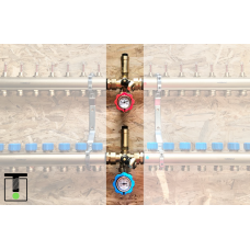 Zestaw połączenia środkowego do rozdzielaczy podłogowych